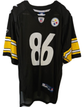 Hines Ward #86 Jersey Pittsburg Steelers Black Reebok NFL Equipment M - £14.46 GBP