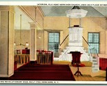 Interior Old Fort Herkimer Church Herkimer New York NY UNP WB Postcard H9 - $4.90