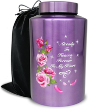 Large Cremation Urns Up to 220 Lbs for Adult Human Ashes, Decorative Urn for Fem - £41.57 GBP