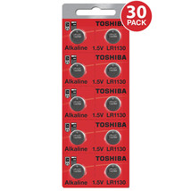 Toshiba LR1130 189 Alkaline 1.5 Volt Battery (30 Batteries) - £14.59 GBP