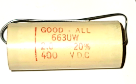 Good_all 663UW 2.0 20% 400v Axial Capacitor 2000nf - $11.56