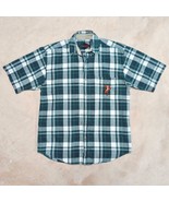 VTG Disney TIGGER Embroidered Winnie the Pooh Plaid Button Up Shirt Mens... - $379.83 MXN