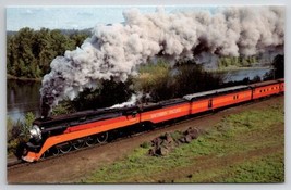 Train Southern Pacific Locomotive 4449 Skirts Willamette River OR Postca... - £6.31 GBP