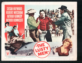 Lusty Men 11&quot;x14&quot; Lobby Card Susan Hayward Robert Mitchum - $38.80