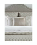 Sferra Macchia Sand Queen Duvet Set 3 PC Basketweave Sateen Jacquard Ita... - €225,03 EUR