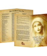 Litany of the Blessed Virgin Mary - Prayer Card / 3&quot; x 6&quot; folded (c) - $3.50+