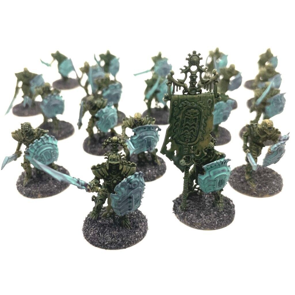 Primary image for AoS Ossiarch Bonereapers Mortek Guard 20x Hand Painted Miniature Plastic DnD