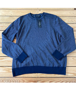 banana republic NWT $59.99 Men’s stripe pullover sweater Size XL blue i9 - £19.54 GBP