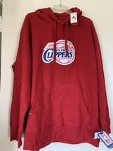 Antigua NBA Los Angeles Clippers Red 2XL Signature Hoodie *RARE* - $193.49