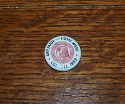 1959 VINTAGE CORNELL UNIVERSITY FARM &amp; HOME WEEK LAPEL BADGE PINBACK PIN - £11.47 GBP