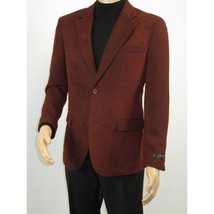 Men's Zacchi Sport Coat Patch Elbow Chenille Velveteen Bryan Rust 74529 image 4
