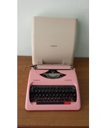 Typewriter, Portable Manual with Pink Carrying Case , Works Well , All C... - $310.00