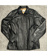Womens Genuine Leather Black Jacket Buttery Soft Long Elegant Legs Vinta... - £87.04 GBP