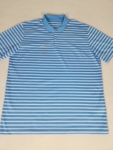 Nike Dri-Fit Victory Stripe Short Sleeve Golf Polo Mens XL Blue White DH... - $36.99