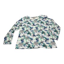 Christopher &amp; Banks Shirt Women Medium Petite Multicolor Snowflake Print... - £17.01 GBP