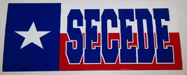 K&#39;s Novelties Wholesale Lot of 6 Texas Secede State Flag Bumper Sticker Decal Se - £6.94 GBP