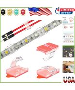 100-Pack Clear Self-Adhesive LED Strip Light Clips with Screws - Versati... - $34.53 CAD