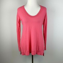 Vineyard Vines Sweater XS Womens Pink Knit Long Sleeve Scoop Neck Cotton - £15.85 GBP