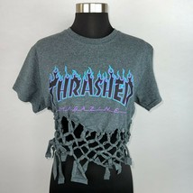 Thrasher Magazine Crop Top Braided Cut Off Womens Shirt - $29.69