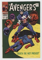 Avengers 56 Marvel 1968 FN VF Captain America Black Panther Hawkeye Baro... - $64.35