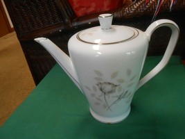  Magnificent ROSENTHAL Germany PEACH BROWN-GRAY ROSE ...TEA POT  8.5&quot; - $42.16