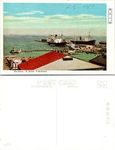 Japan Kanagawa Prefecture Yokohama Harbour Ships Port Boats Vintage Postcard - £5.87 GBP