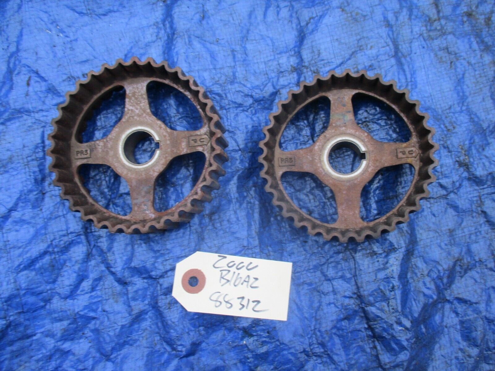 99-00 Honda Civic SIR SI B16A2 OEM camshaft cam gears PR3 GSR set B18 VT... - $49.99