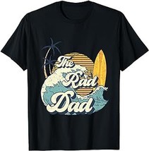 The Rad Dad Big One Surf Birthday Decorations For Daddy Papa T-Shirt - £12.59 GBP+