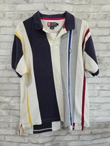 Vintage Chaps Ralph Lauren Men Blue Red Grn Plaid Short Sleeve Polo Sz L... - $27.36 CAD