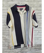Vintage Chaps Ralph Lauren Men Blue Red Grn Plaid Short Sleeve Polo Sz L... - $19.99