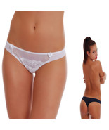 TIARA GALIANO Sexy Lace Mesh Brazilian Thong Panties 74EU - £9.47 GBP