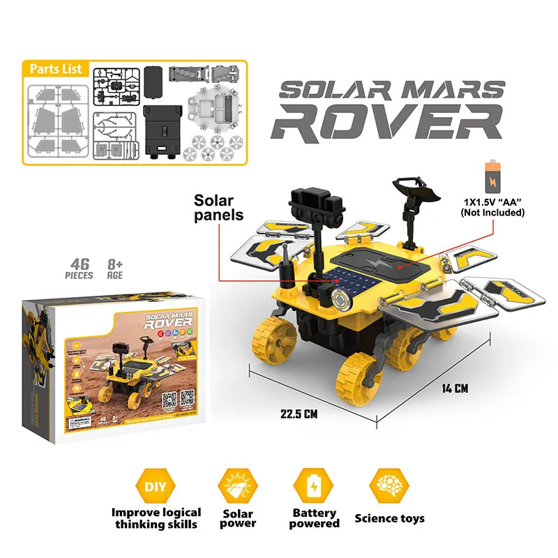 DIY Mars Rover Solar Robot Detector Technology Electronic Puzzle Assembled STE - £17.48 GBP+
