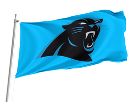 Flag 3x5 outdoor, Carolina Panthers NFL , Size -3x5Ft / 90x150cm, Garden flags - £23.76 GBP