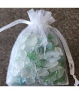 100+ Small Multicolored ~ Genuine Lake Erie Beach Glass Pcs ~ Surf Tumbl... - $44.88