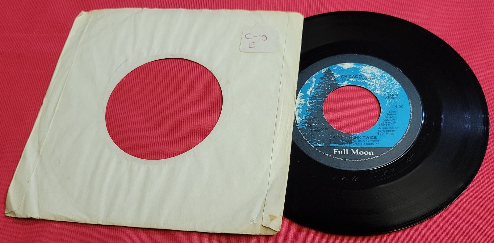 Chicago - Hard to Say I'm Sorry - Sonny Think Twice - 7" Vinyl - 45RPM Record Item image 5