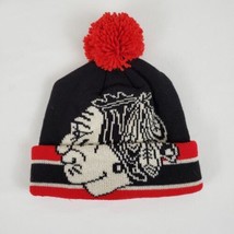 Chicago Blackhawks Beanie CCM NHL Big Logo Cuffed Pom Knit Winter Hat KR82Z NWT - £15.73 GBP