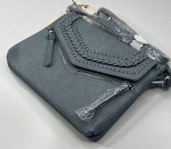 Antik Kraft NWT blue leather braided shoulder purse C2 - £35.61 GBP