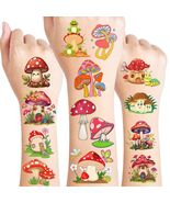 Mushroom Temporary Tattoos 50Pcs Cute Funny Stickers for Kids Boys Girls - $4.02 CAD