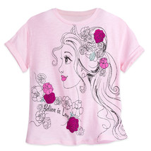 Disney Store Belle T-Shirt Tee Ladies Beauty and the Beast Pink 2017 New - £35.35 GBP