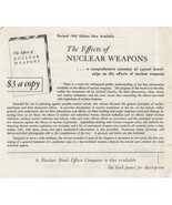 Vintage 1962 Nuclear Bomb Effects Computer ORDER FORM Ephemera 8x7 inches - £38.88 GBP