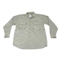 Sports Afield Vented Long Sleeve Khaki Fishing Shirt Large Vented Father... - £22.15 GBP