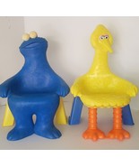 Vintage 1979 Knickerbocker Sesame Street Big Bird &amp; Cookie Monster Chairs - £108.28 GBP