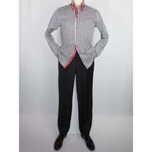 Men Makrom Turkey Shirt soft Cotton Blend wrinkle less Double collar 6493 Black image 2
