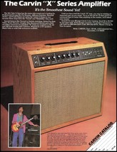 Frank Zappa 1982 Carvin X Series Amp ad guitar amplifier advertisement print - £3.32 GBP