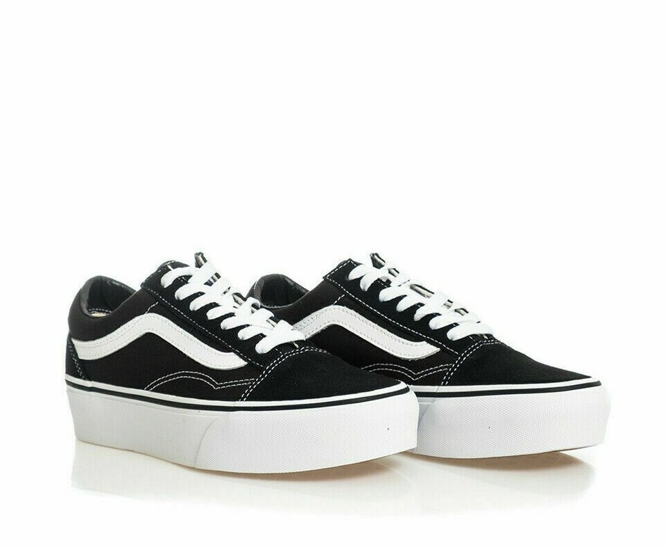 VANS Old Skool Plat unisex  Classics black/ white Men&#39;s Size 6.5 women&#39;s... - $54.69