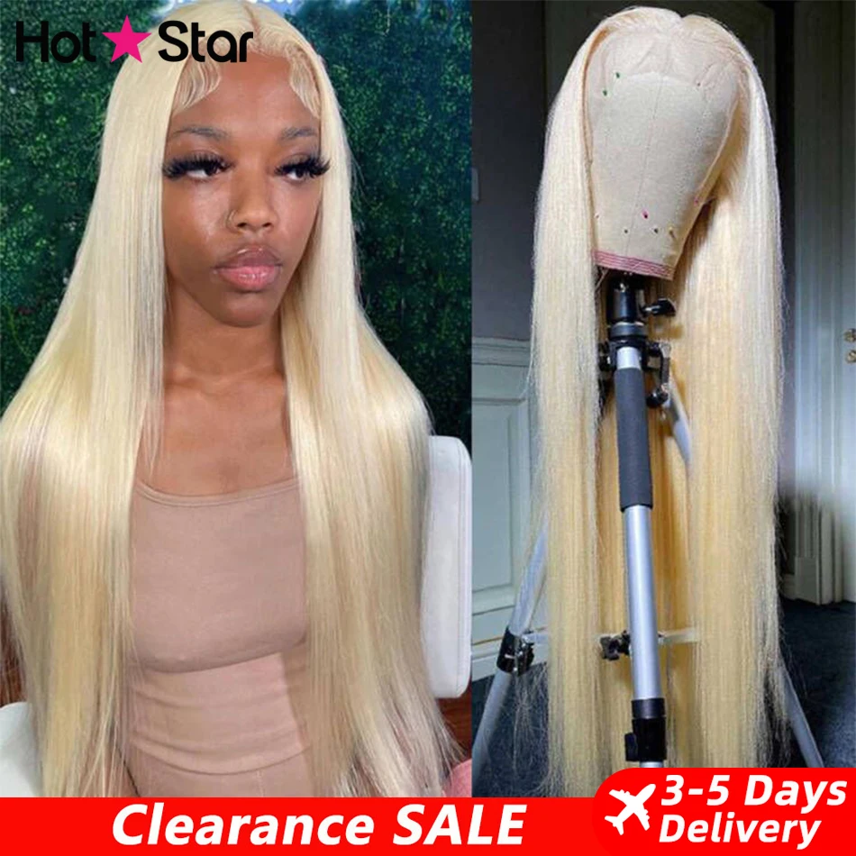 613 Blonde HD Transparent 13x4 13x6 Lace Frontal Human Hair Wigs For Wom - £101.02 GBP+