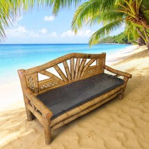 XL Bamboo Bank Garden Terrace Furniture Edition Upcycling Balcony Tropical - $1,103.93