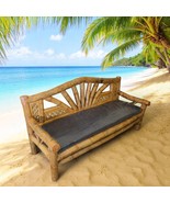 XL Bamboo Bank Garden Terrace Furniture Edition Upcycling Balcony Tropical - $21,014.94 MXN