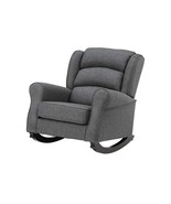 Fabien Rocking Chair, Gray Fabric - $14,141.69 MXN