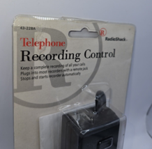 RadioShack Telephone Recording Control Cord 43-228A Record Landline Call... - £14.41 GBP
